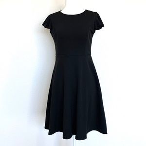 NWOT Black Flared Dress